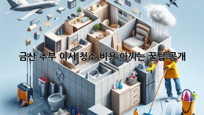 금산 추부 이사 청소🧹 비용 아끼는 꿀팁 공개! ✨