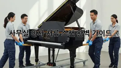 사무실 이사? 서류 스캔 완벽 가이드!